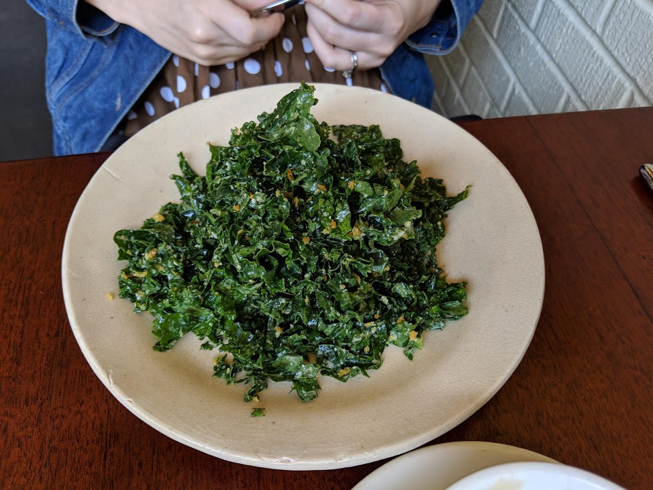 Insalata di cavolo on a Barbuto table
